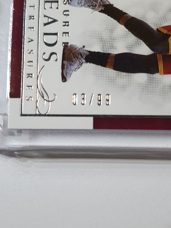 2016 Panini National Treasures Lebron James #PATCH /99 Game Worn Jersey - Rare