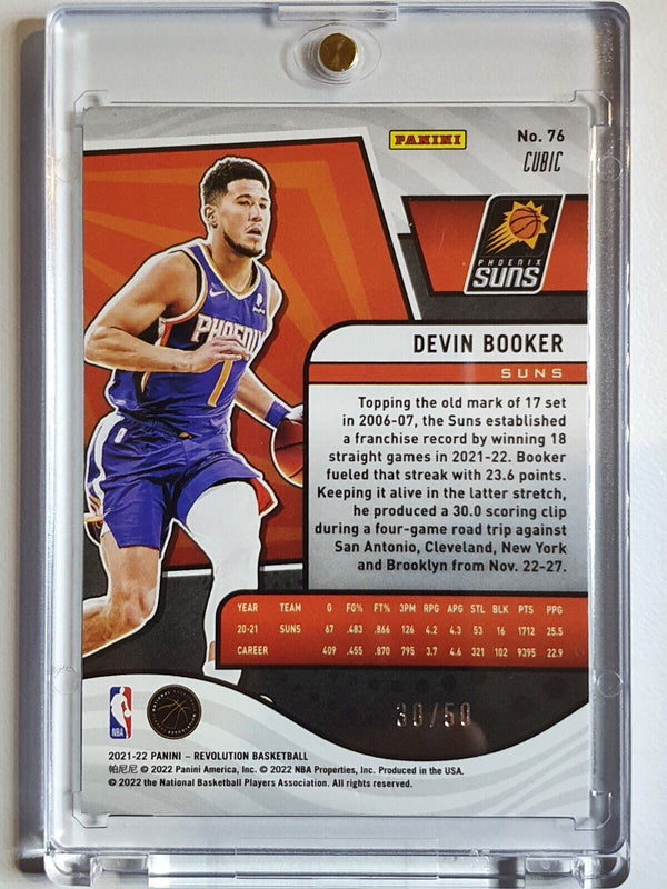 2021 Panini Revolution Devin Booker #76 CUBIC HOLO /50 - Ready to Grade