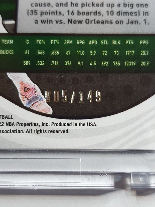 2021 Revolution Giannis Antetokounmpo #4 IMPACT /149 Holo - Ready to Grade