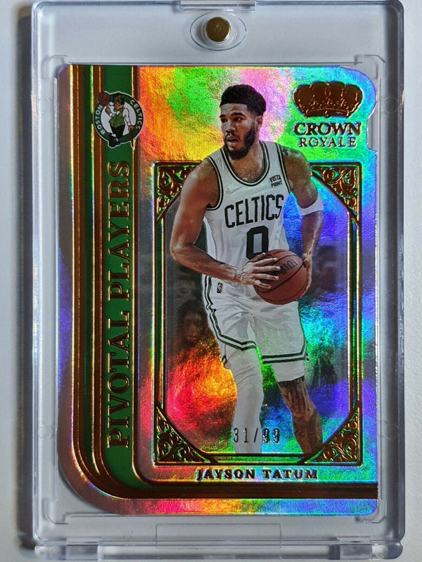 2 x Jayson Tatum Serial Numbered Cards (Origins + Crown Royale)