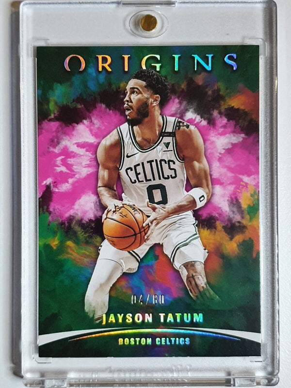 2 x Jayson Tatum Serial Numbered Cards (Origins + Crown Royale)