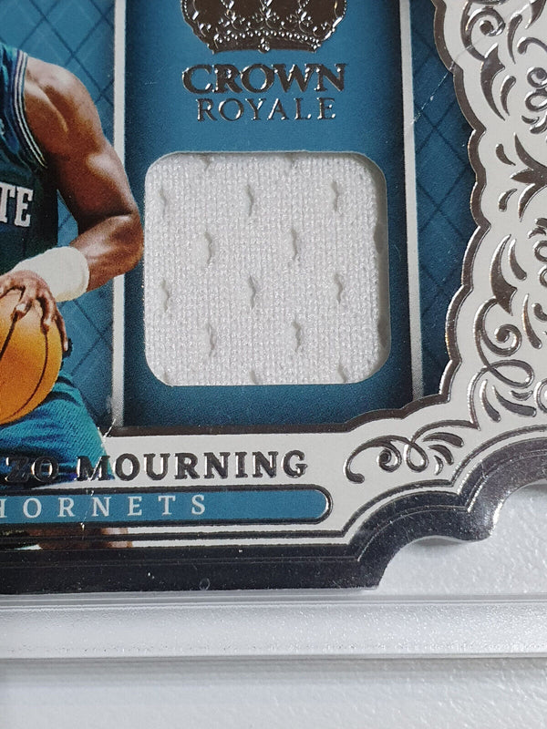 2021 Crown Royale Alonzo Mourning #PATCH Game Worn Jersey - Rare