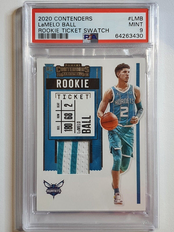 2020 Contenders LaMelo Ball Rookie Swatches #PATCH - PSA 9 (POP 8)