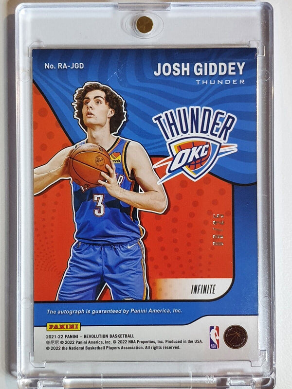 2021 Revolution Josh Giddey Rookie AUTO INFINITE /25 HOLO RC - Ready to Grade