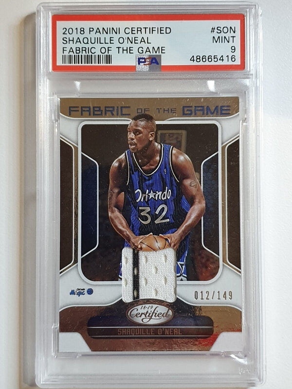 2018 Certified Shaquille O'Neal #PATCH SILVER /149 Jersey - PSA 9 (POP 1)