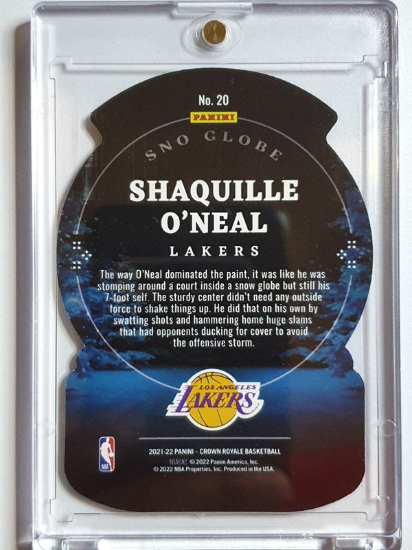 2021 Crown Royale Shaquille O'Neal #20 BLUE HOLO /75 Sno Globe - Ready to Grade