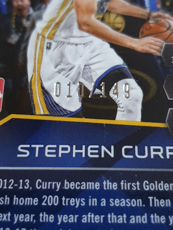 2016 Panini Spectra Stephen Curry #PATCH SILVER Prizm /149 Game Worn Jersey