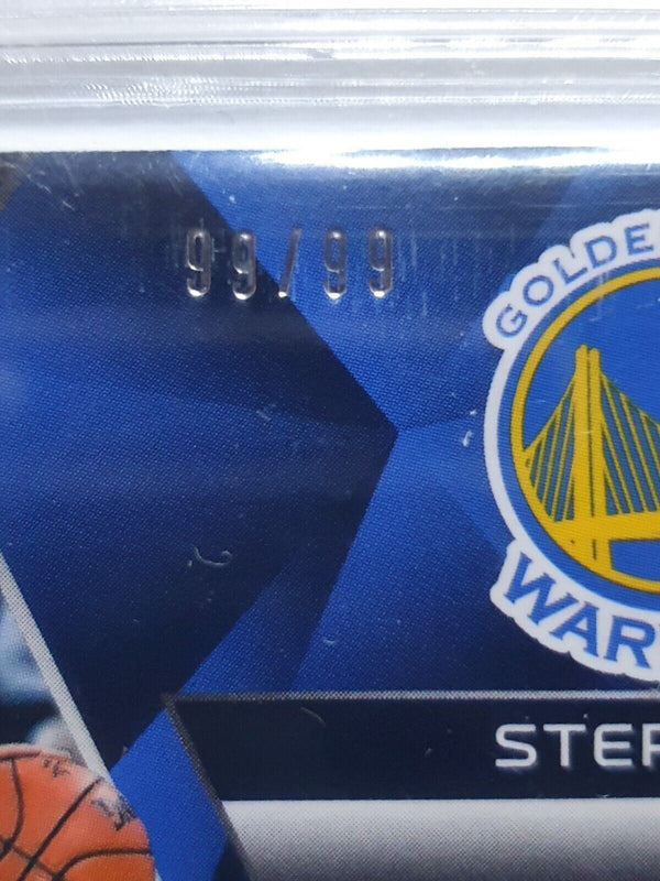 2016 Spectra Stephen Curry #PATCH NEON BLUE /99 Game Worn - BGS 9 (POP 1)
