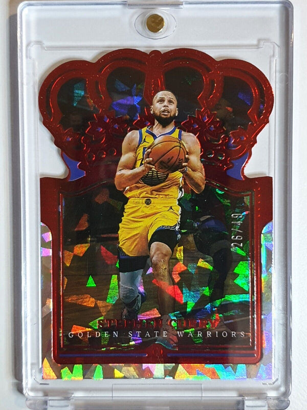 2021 Crown Royale Stephen Curry #70 RED CRYSTAL /49 Prizm Die Cut - Rare