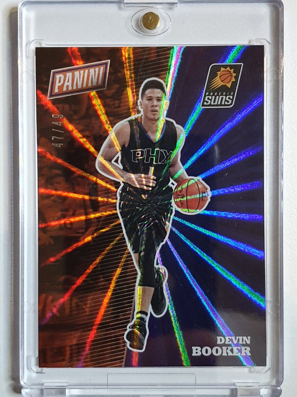 2017 Panini Devin Booker #BK21 RAINBOW SPOKES Prizm /49 - Ready to Grade