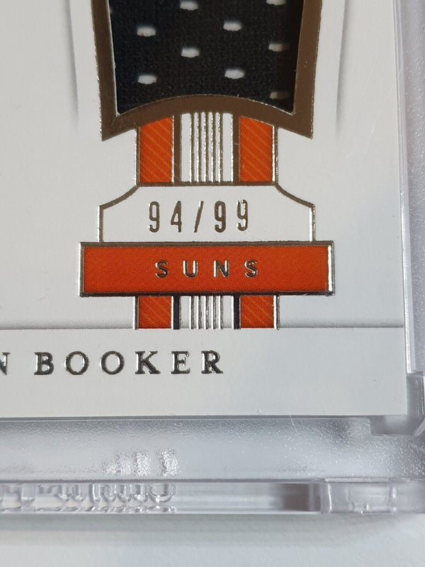 2018 National Treasures Devin Booker #PATCH /99 Game Worn Jersey - Rare