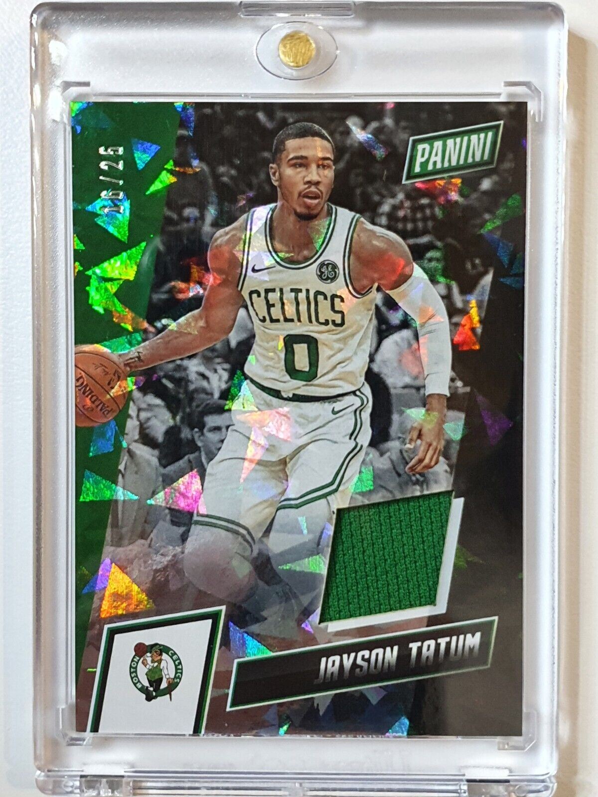 : 2020 Panini Prizm Jayson Tatum Game Worn Jersey Card (Green  Swatch) : Collectibles & Fine Art