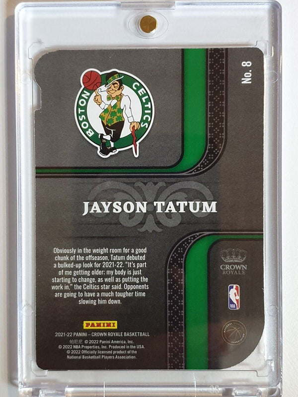 2021 Crown Royale Jayson Tatum #8 PURPLE /25 Holo Pivotal Players - Rare