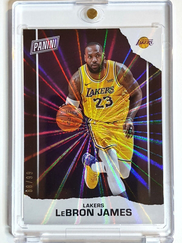 2021 Panini Lebron James #BK1 INFINITE RAINBOW Holo /99 - Ready to Grade