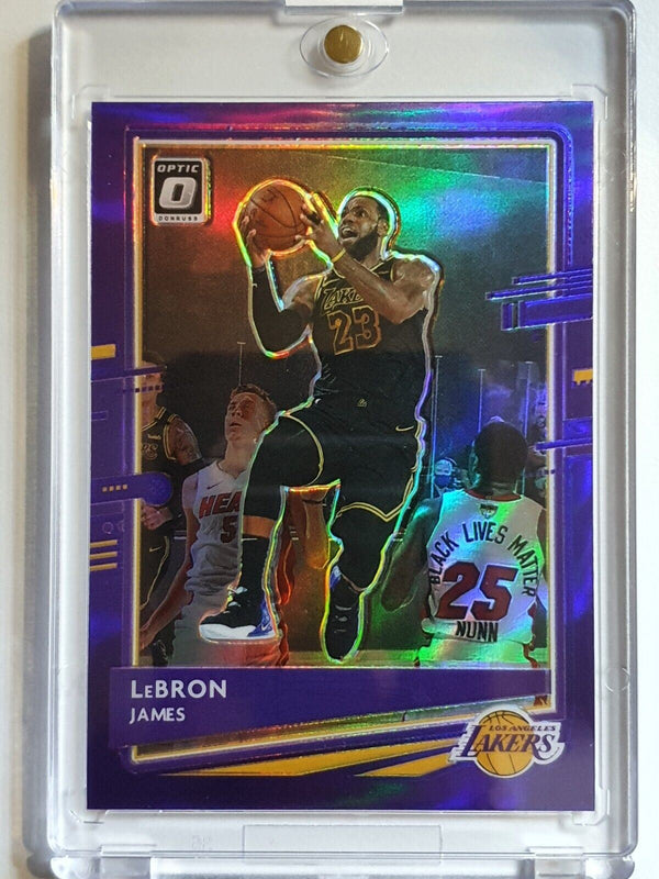2020 Donruss Optic LeBron James #13 PURPLE HOLO Prizm - Ready for Grading