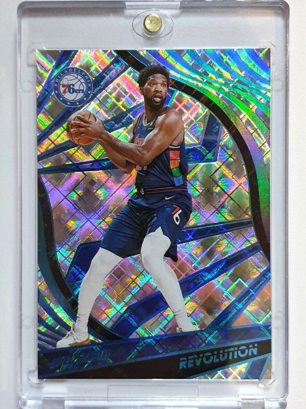 2021 Panini Revolution Joel Embiid #48 COSMIC /99 HOLO - Ready to Grade