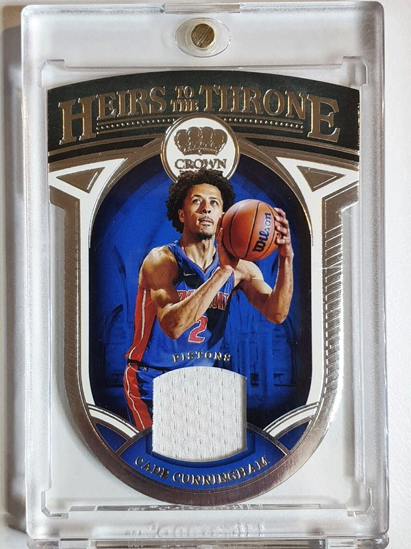 2021 Crown Royale Cade Cunningham Rookie #PATCH Die Cut Jersey - Ready to Grade