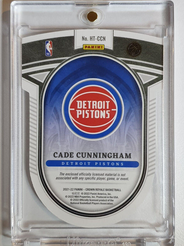 2021 Crown Royale Cade Cunningham Rookie #PATCH Die Cut Jersey - Ready to Grade