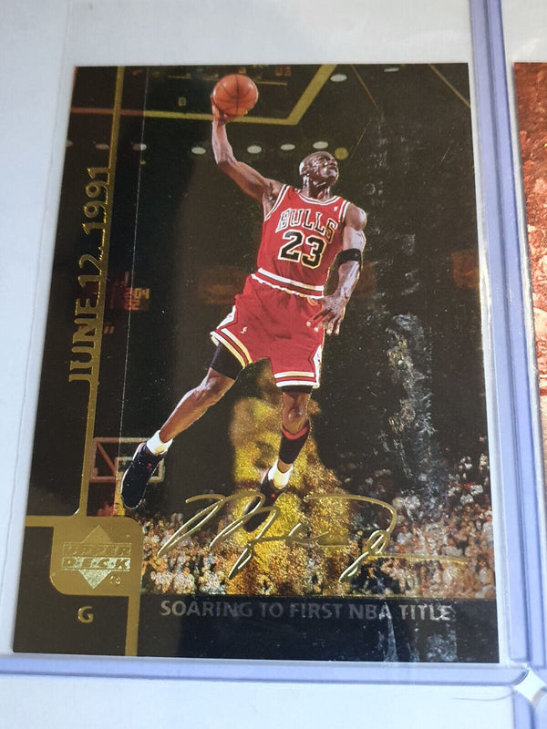 1999 Upper Deck Michael Jordan GOLD #JUMBO Complete Set of 6 - Great Condition