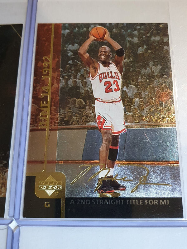 1999 Upper Deck Michael Jordan GOLD #JUMBO Complete Set of 6 - Great Condition