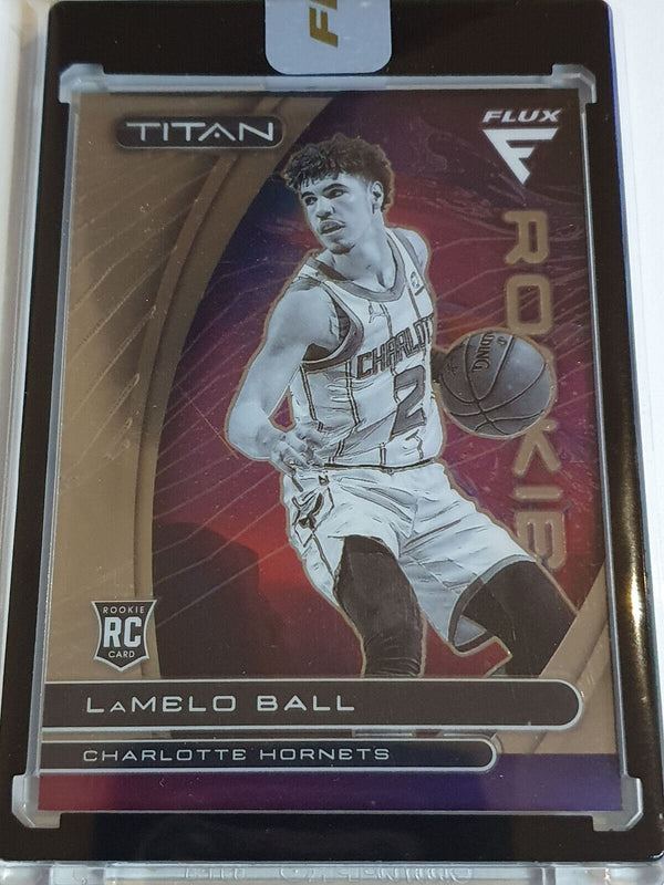 3 x Flux Titan Cards (Lamelo & Edwards Rookies) + Bonus Curry Donruss Red