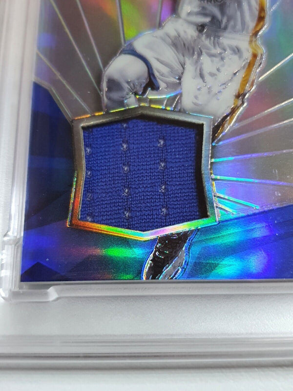 2015 Spectra Stephen Curry #PATCH BLUE HOLO /49 Jersey - PSA 9 (POP 1)