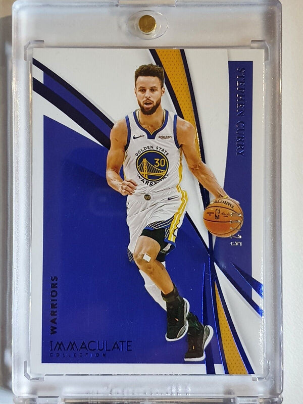 2020 Immaculate Stephen Curry #50 BLUE 01/25 Edition - Ready to Grade