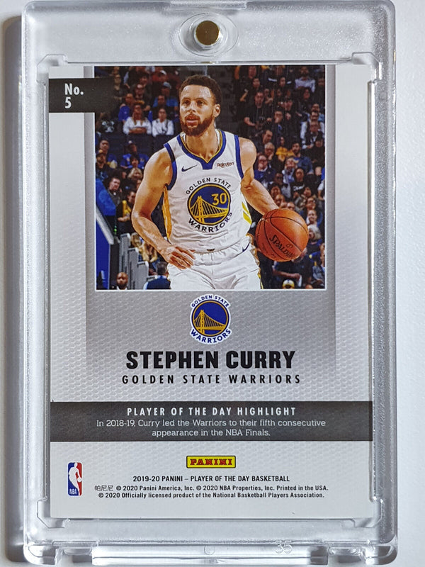 2019 Panini National Stephen Curry #5 RAPTURE /99 Holo - Ready to Grade