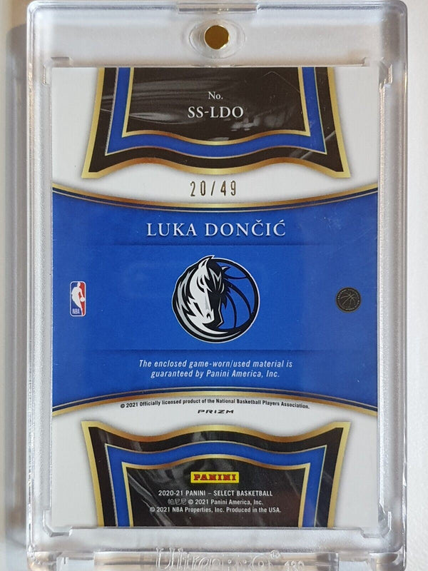 2020 Select Luka Doncic #PATCH COPPER /49 Game Worn Jersey - Ready to Grade