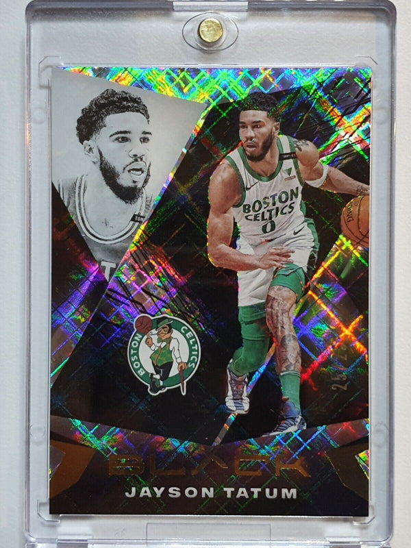 2020 Panini Black Jayson Tatum #14 DIAMOND AWE /25 HOLO - Ready to Grade