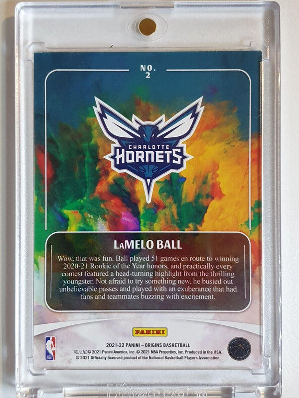 2021 Panini Origins LaMelo Ball #2 TURQUOISE /25 Edition - Rare