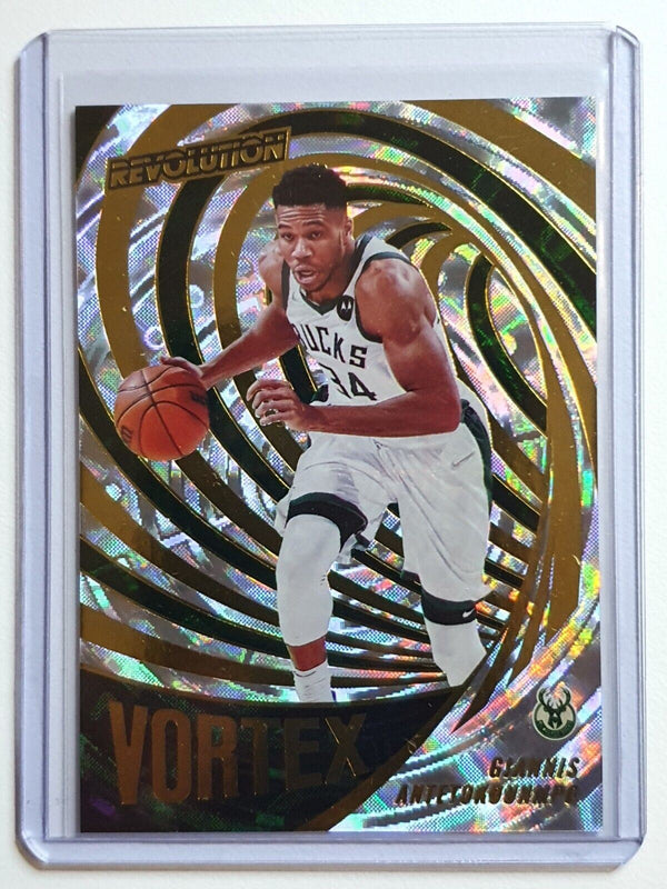 2021 Revolution Giannis Antetokounmpo #15 #10 Lot of 2 FRACTAL HOLOS - Rare