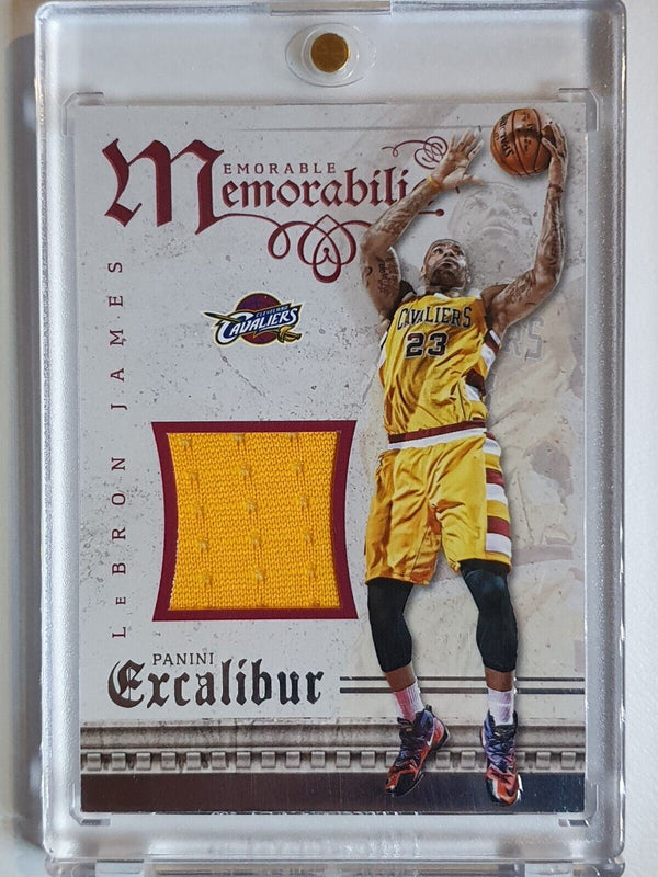 2015 Panini Excalibur LeBron James #PATCH Game Worn Jersey - Rare