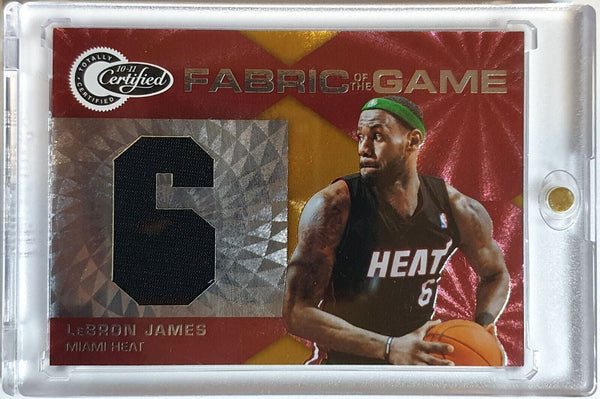 2011 Totally Certified LeBron James #PATCH RED /299 Game Worn Jersey - Rare