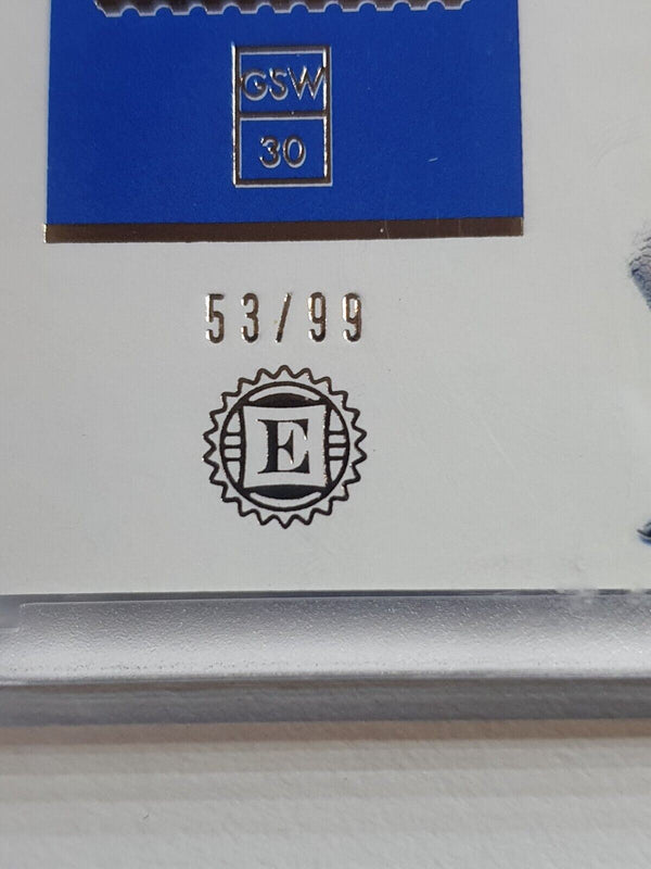 2018 Encased Stephen Curry #PATCH SILVER /99 Game Worn Jersey - Rare