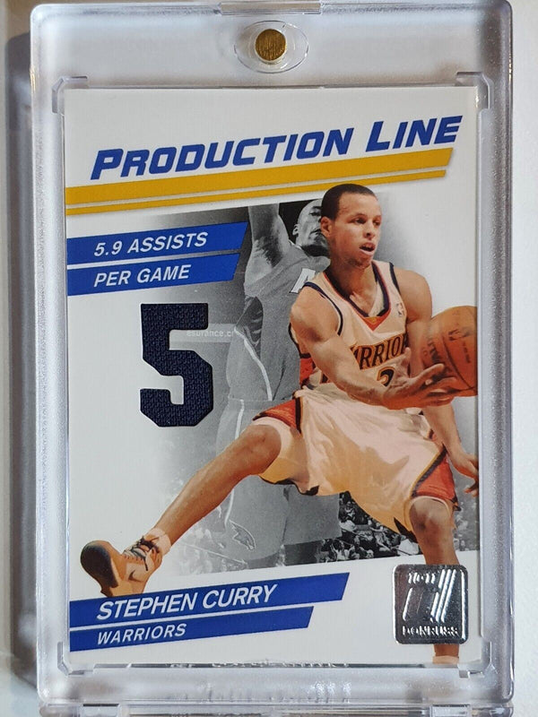 2010 Panini Donruss Stephen Curry #PATCH /399 Production Line Jersey - Rare