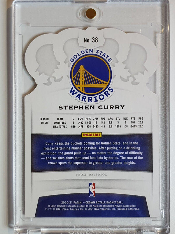 2020 Crown Royale Stephen Curry #38 RED CRYSTAL /49 - Ready to Grade