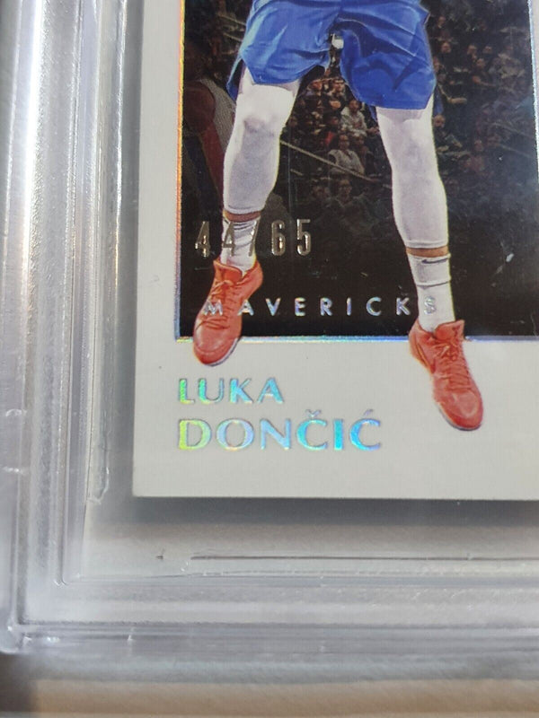 2019 Panini Noir Luka Doncic #PATCH /65 Game Worn Jersey - BGS 9 (POP 2)