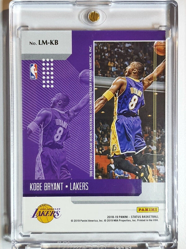 2018 Panini Status Kobe Bryant #PATCH Game Worn Jersey - Ready to Grade