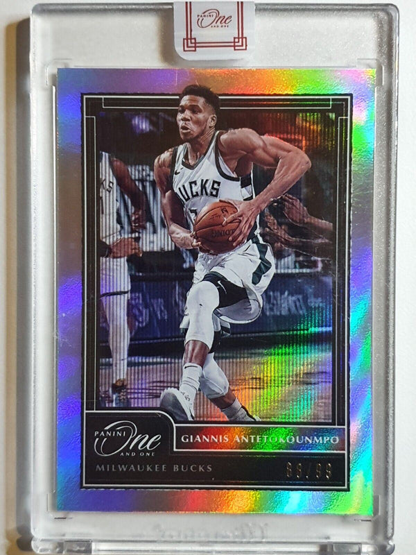 2020 One and One Giannis Antetokounmpo #10 HOLO /99 - Panini Factory Sealed