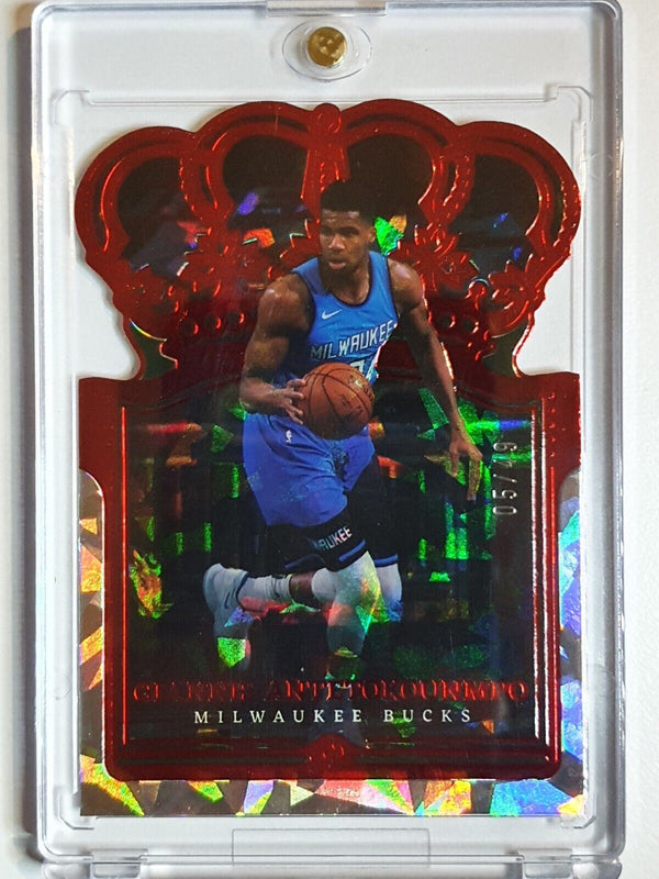 2021 Crown Royale Giannis Antetokounmpo #4 RED CRYSTAL /49 Die Cut - Rare