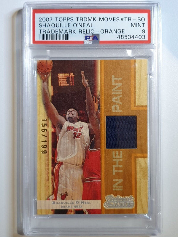 2007 Topps Shaquille O'Neal #PATCH ORANGE /199  Jersey - PSA 9 (POP 1)