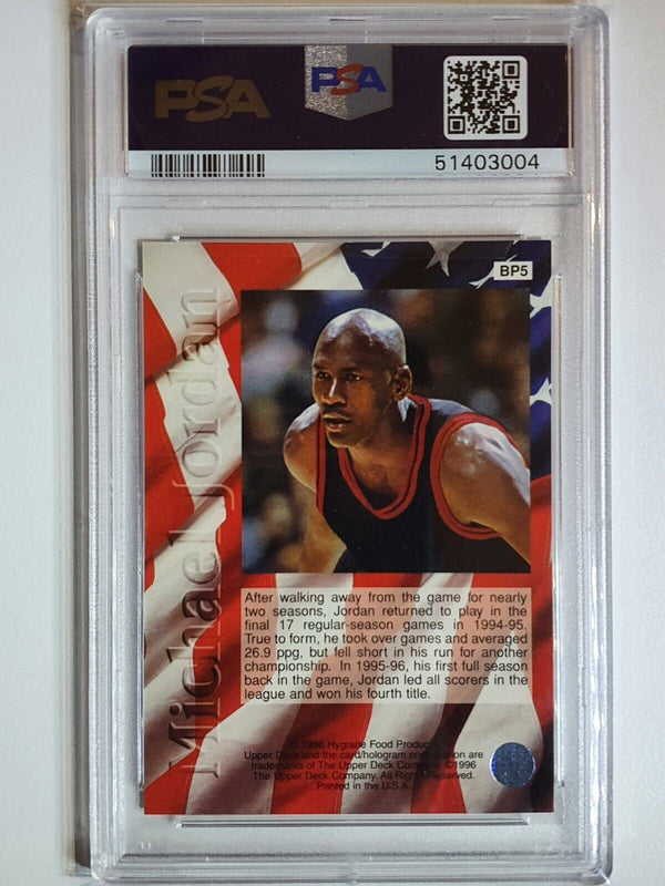 1995 Upper Deck Michael Jordan #BP5 Ball Park - PSA 9 (POP 13)
