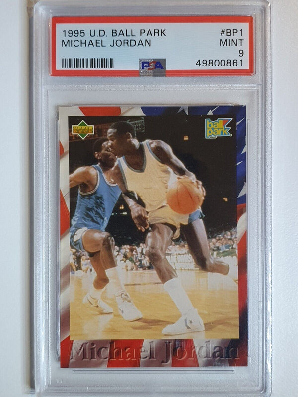 1995 UD Ball Park Michael Jordan (Complete Set of 5) USA - PSA 9 (POP 2)
