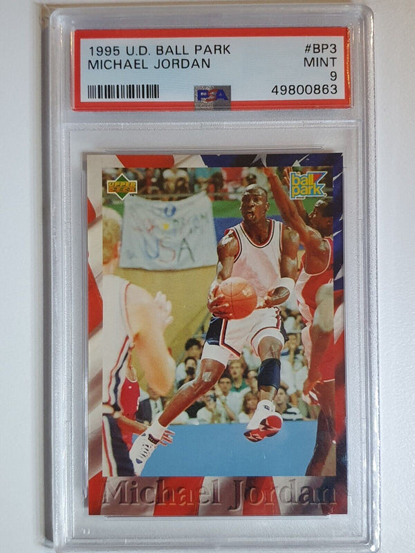 1995 UD Ball Park Michael Jordan (Complete Set of 5) USA - PSA 9 (POP 2)