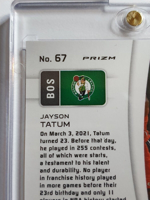 2020 Spectra Jayson Tatum #67 GREEN Prizm - Ready to Grade