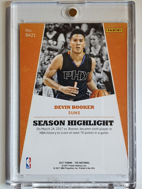 2017 The National Devin Booker #BK21 COSMIC /99 - Ready to Grade