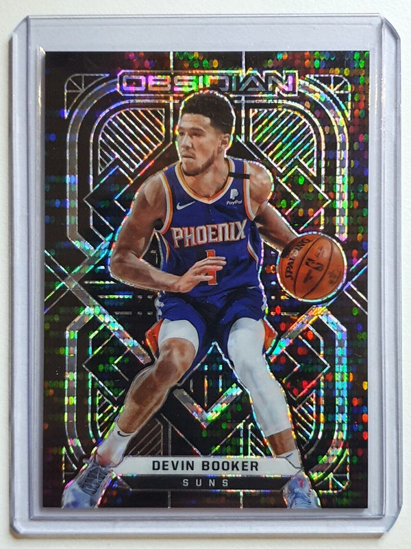 2020 Panini Obsidian Devin Booker #136 PULSAR HOLO - Ready to Grade