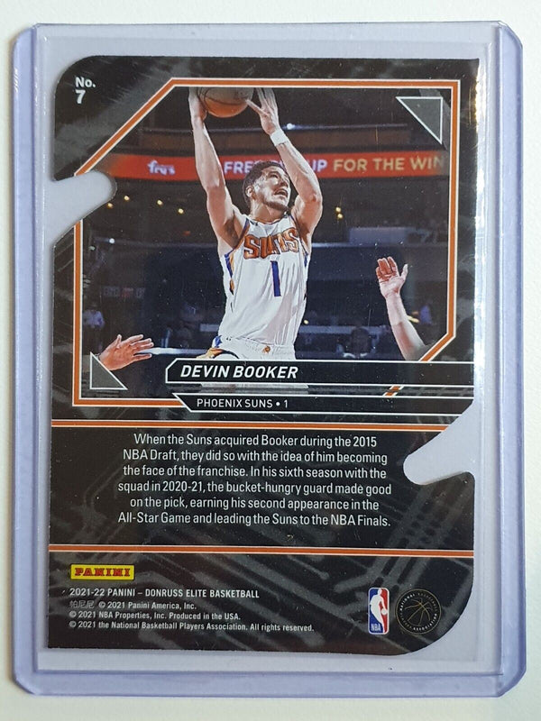 2021 Donruss Elite Devin Booker #7 ORANGE Die Cut Power Formula - Rare