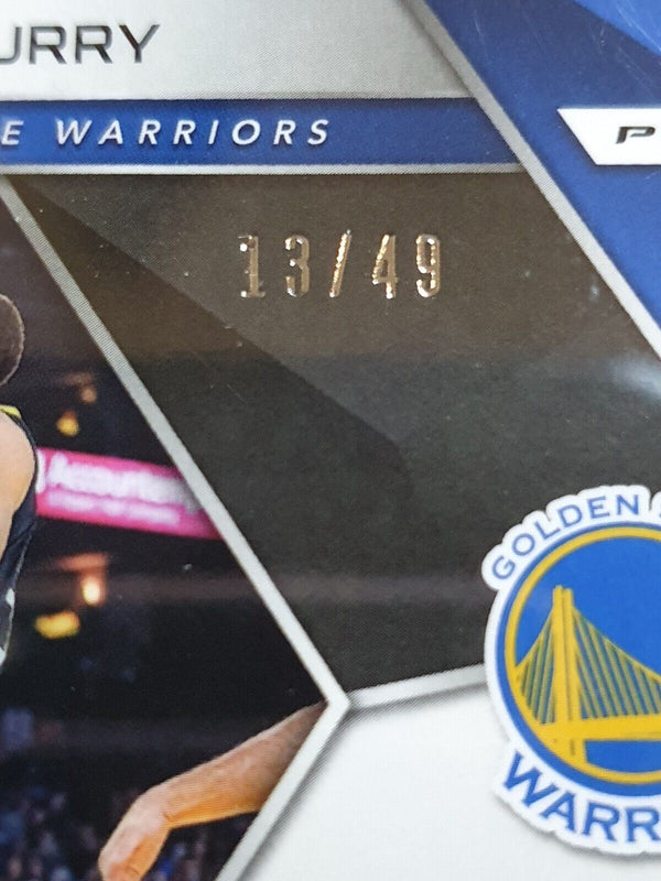 2018 Spectra Stephen Curry #65 NEON GREEN Prizm /49 - Ready to Grade